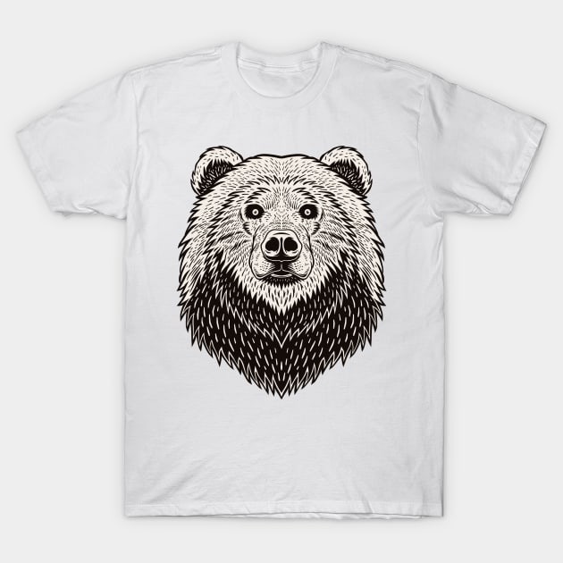 BEAR HEAD T-Shirt by ejajanuar